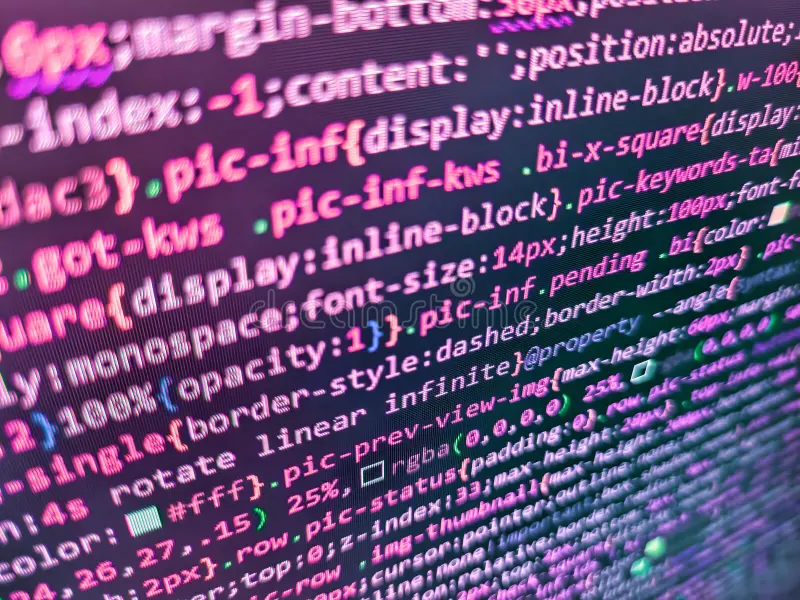 Pink computer code